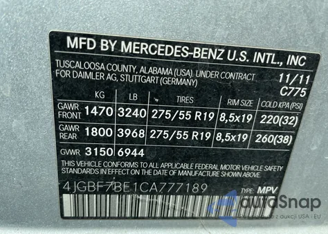 4JGBF7BE1CA777189